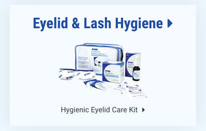 Eyelid and lash hygiene with the hygienic eyelid care kit
