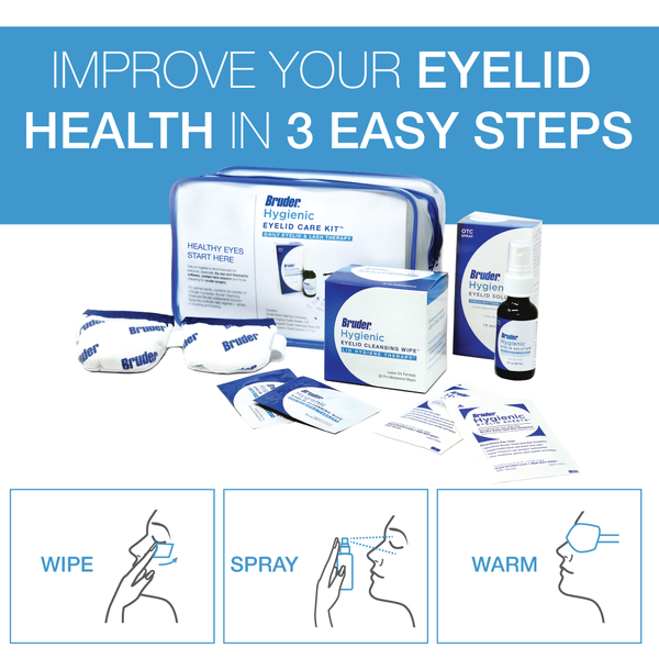 BRUDER Hygienic Eyelid Care Kit - Daily Lid & Lash Therapy (Case of 10)